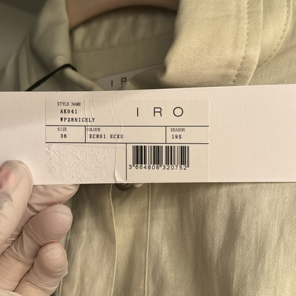 IRO Belted Embellished Linen And Cotton-Blend Jumpsuit - Picture 10 of 10